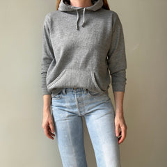 1970/80s Blank Gray Pullover Hoodie by Sportswear - !!!!