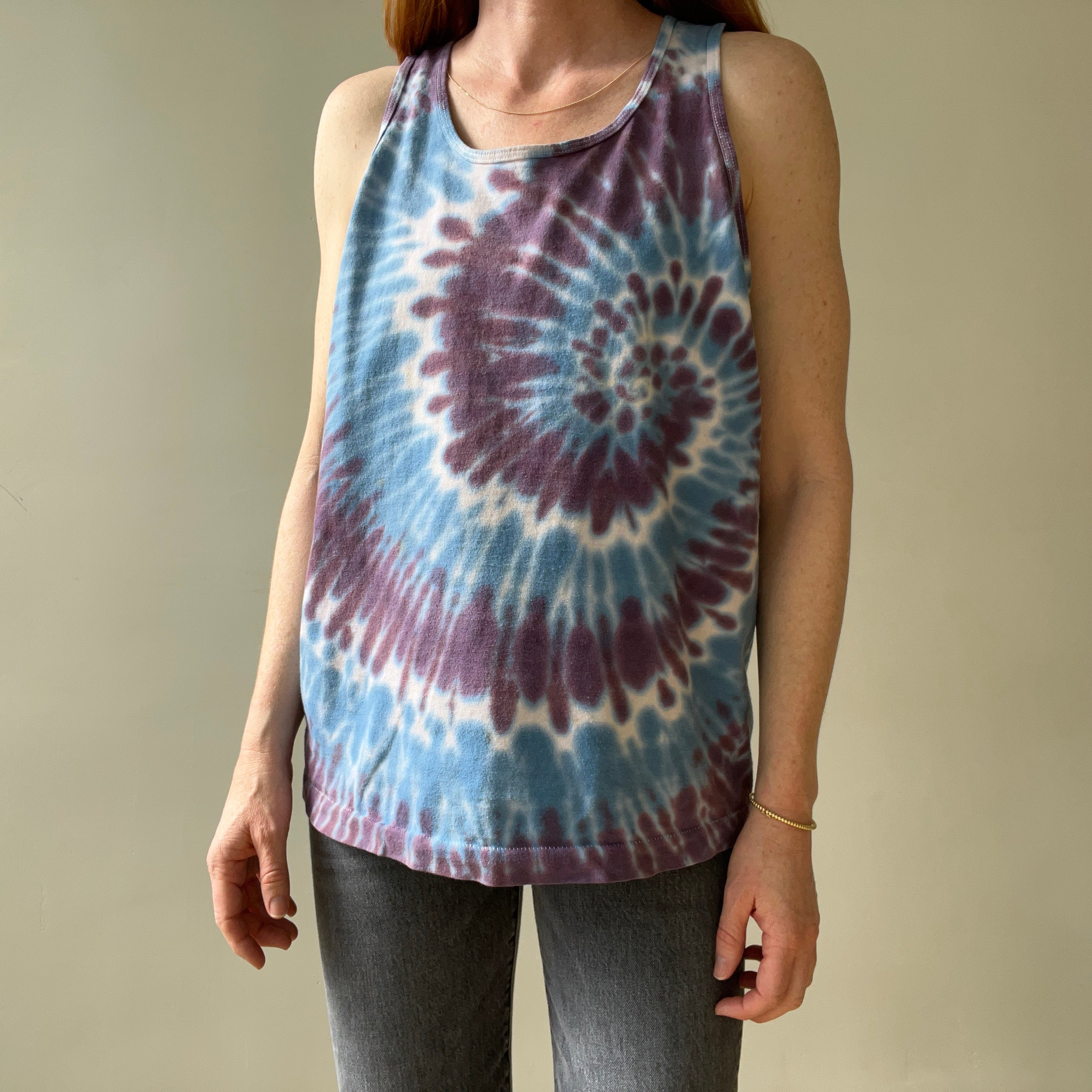 1980s Tie Dye Tank Top