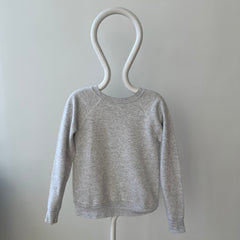 1980s Light Gray Perfectly Worn Raglan Sweatshirt