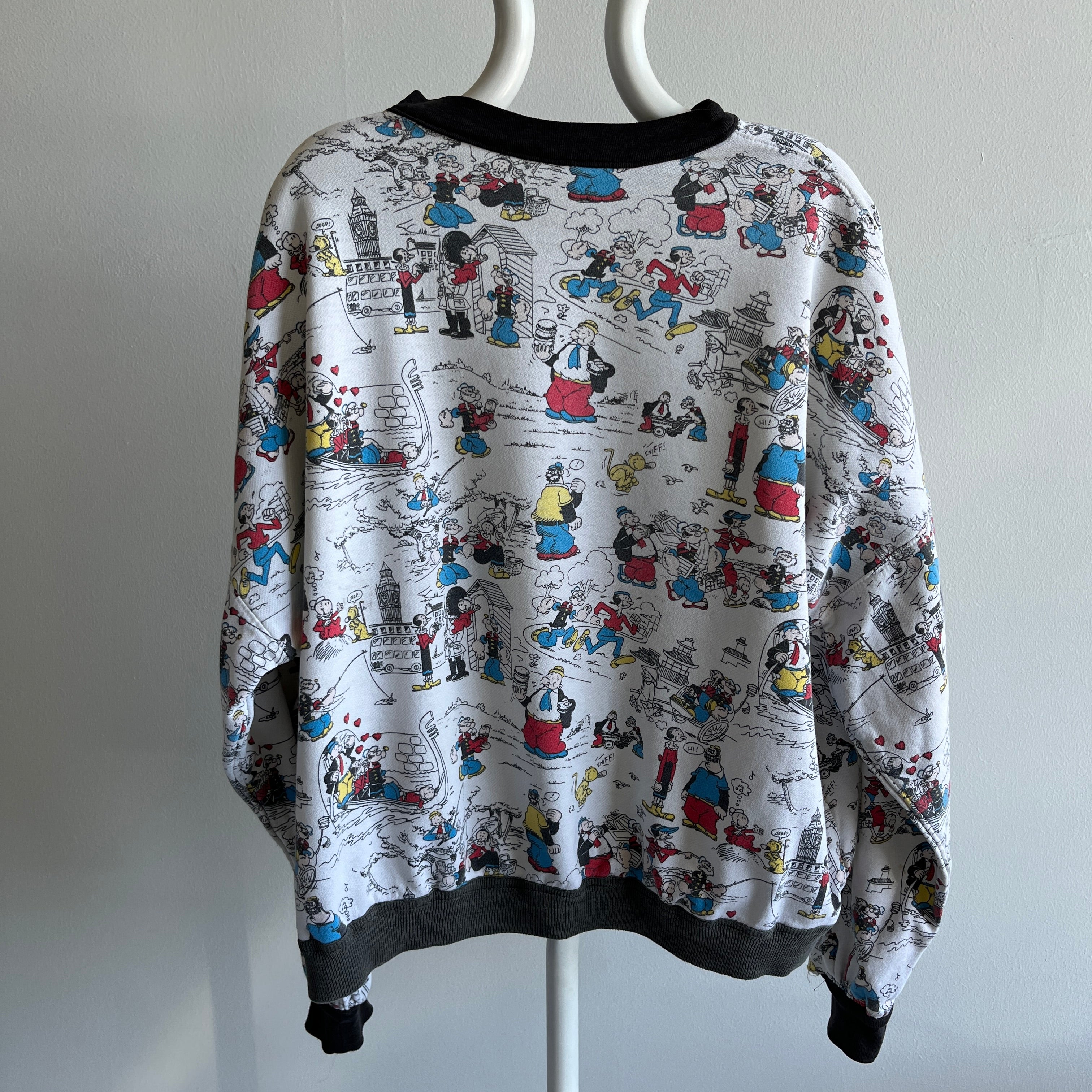 1980s Popeye Sweatshirt - Collectible - Please read fine print