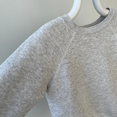 1980s Light Gray Perfectly Worn Raglan Sweatshirt