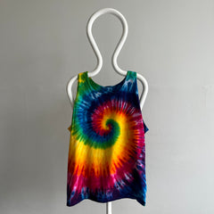 1980s Tie Dye Cotton Tank Top