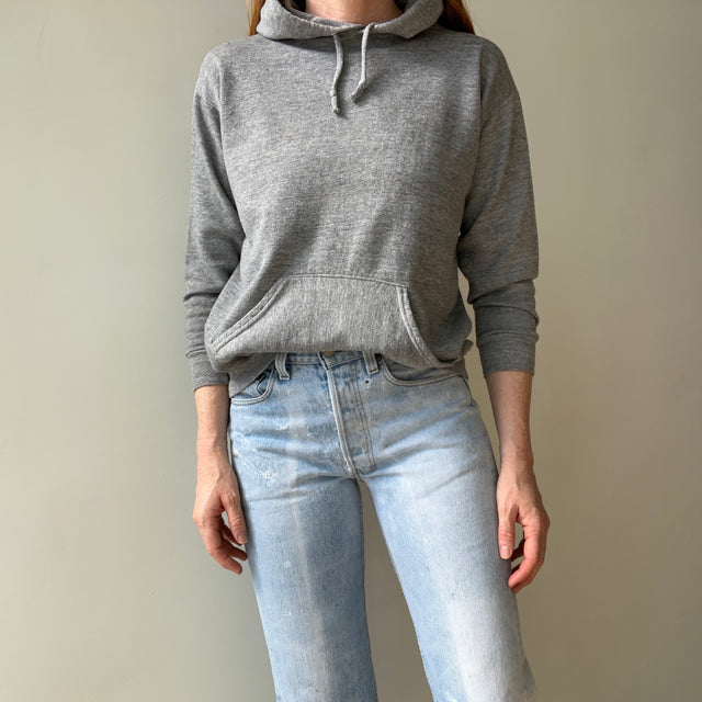 1970/80s Blank Gray Pullover Hoodie by Sportswear - !!!!