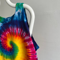 1980s Tie Dye Cotton Tank Top