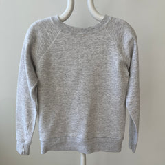 1980s Light Gray Perfectly Worn Raglan Sweatshirt