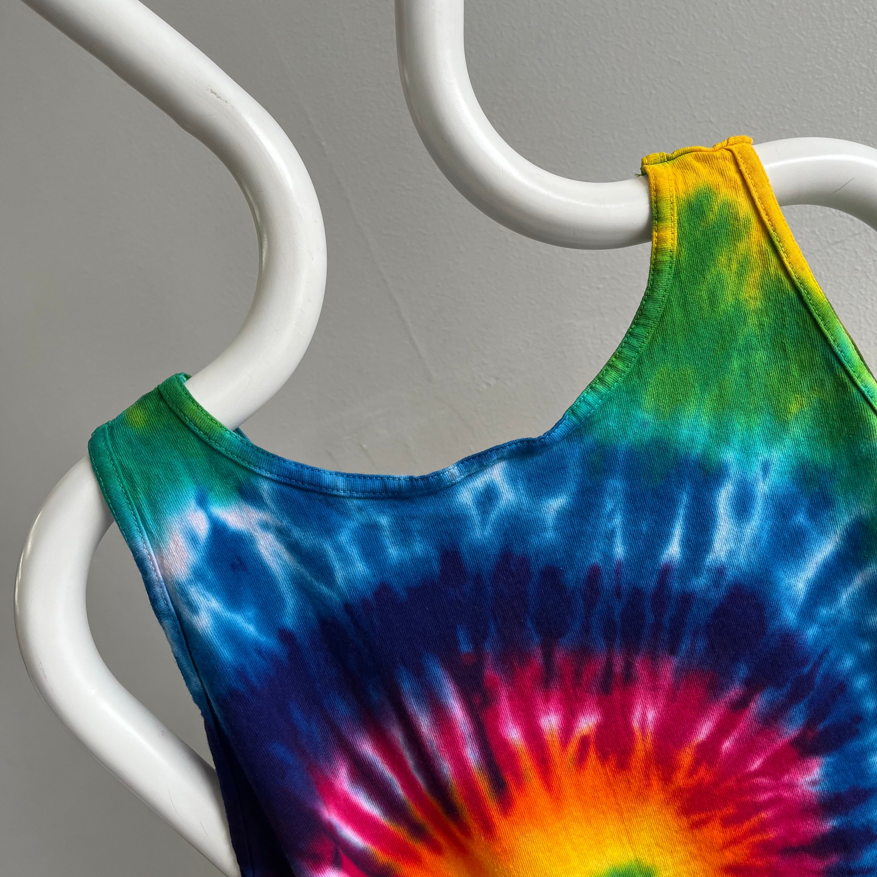 1980s Tie Dye Cotton Tank Top