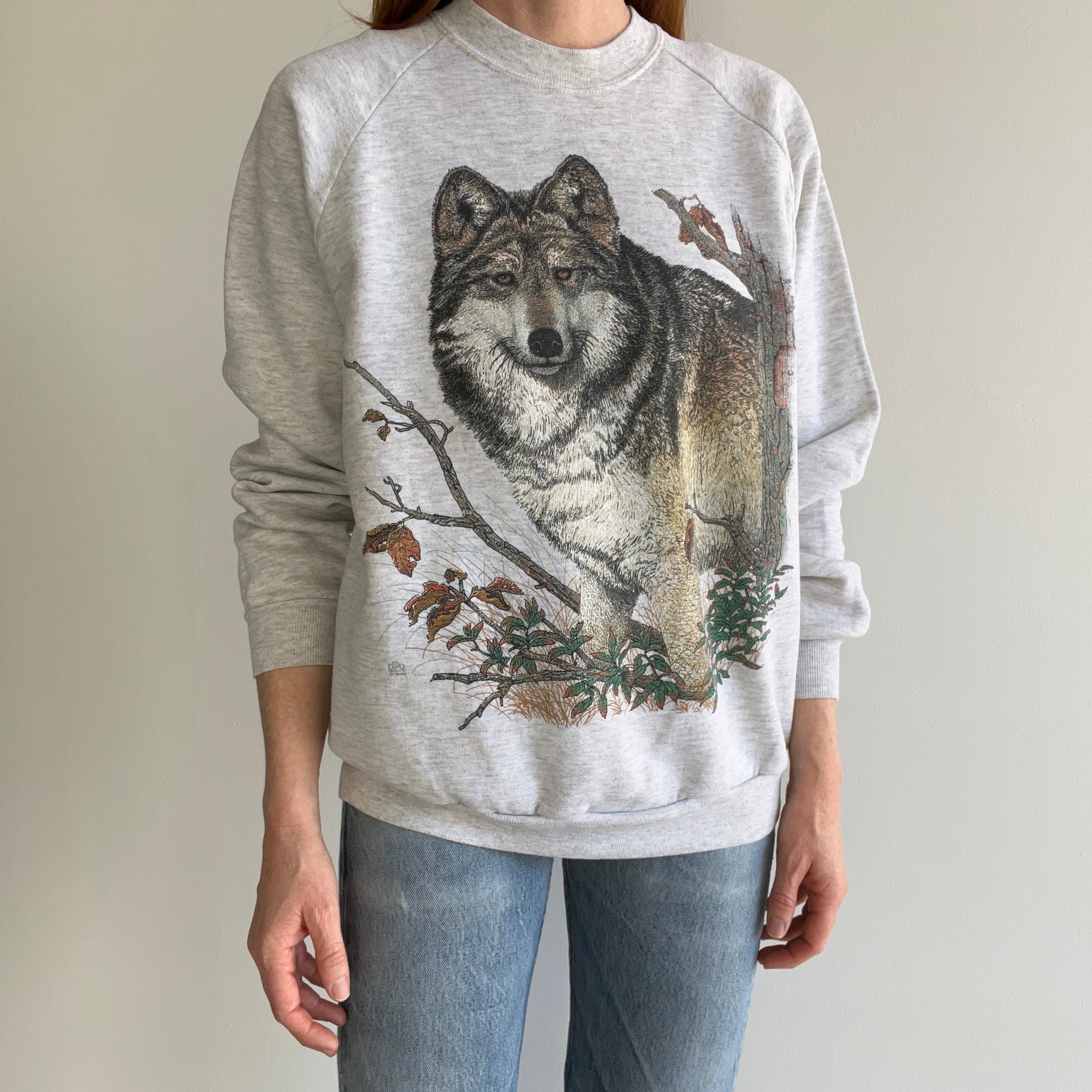 1988 (?) Beautiful Wolf Buddy Sweatshirt