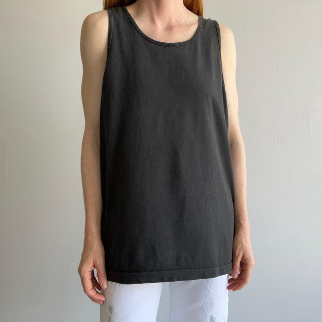 1890s Blank Faded Black Tank Top