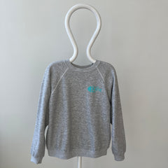 1980s Wycliffe's Quest Gray Raglan (The Perfect Cut) Sweatshirt