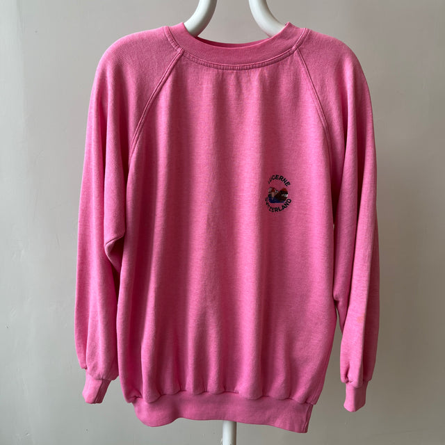 1980s Thinned Out Lucerne Switzerland Sweatshirt