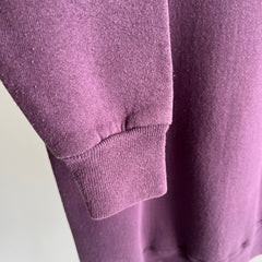 1980s Slimmer Fit Deep Lavender Purple Sweatshirt