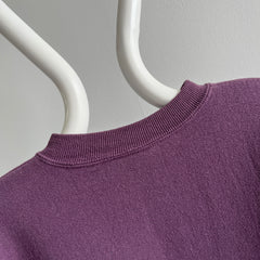 1980s Slimmer Fit Deep Lavender Purple Sweatshirt