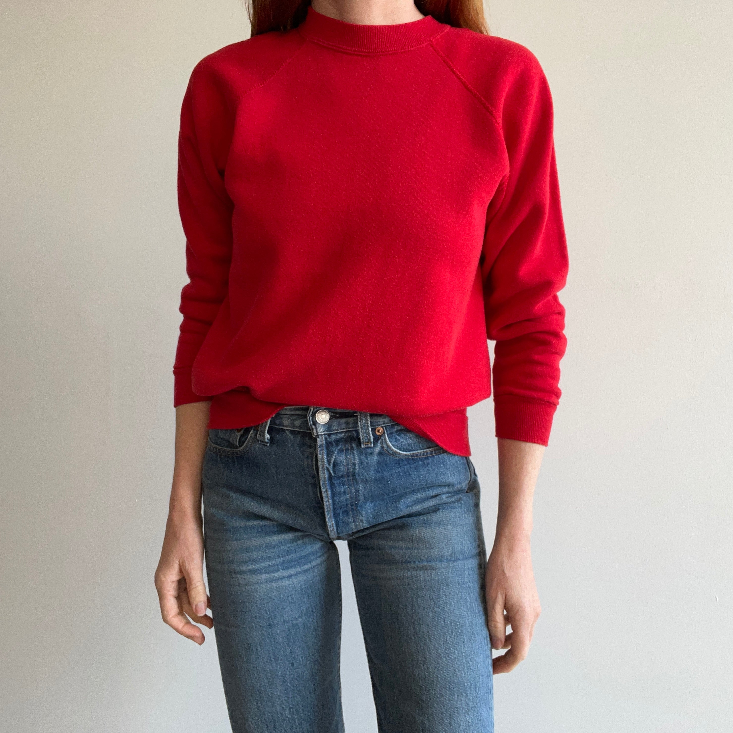 1980 Stoplight Red Raglan - Swoon