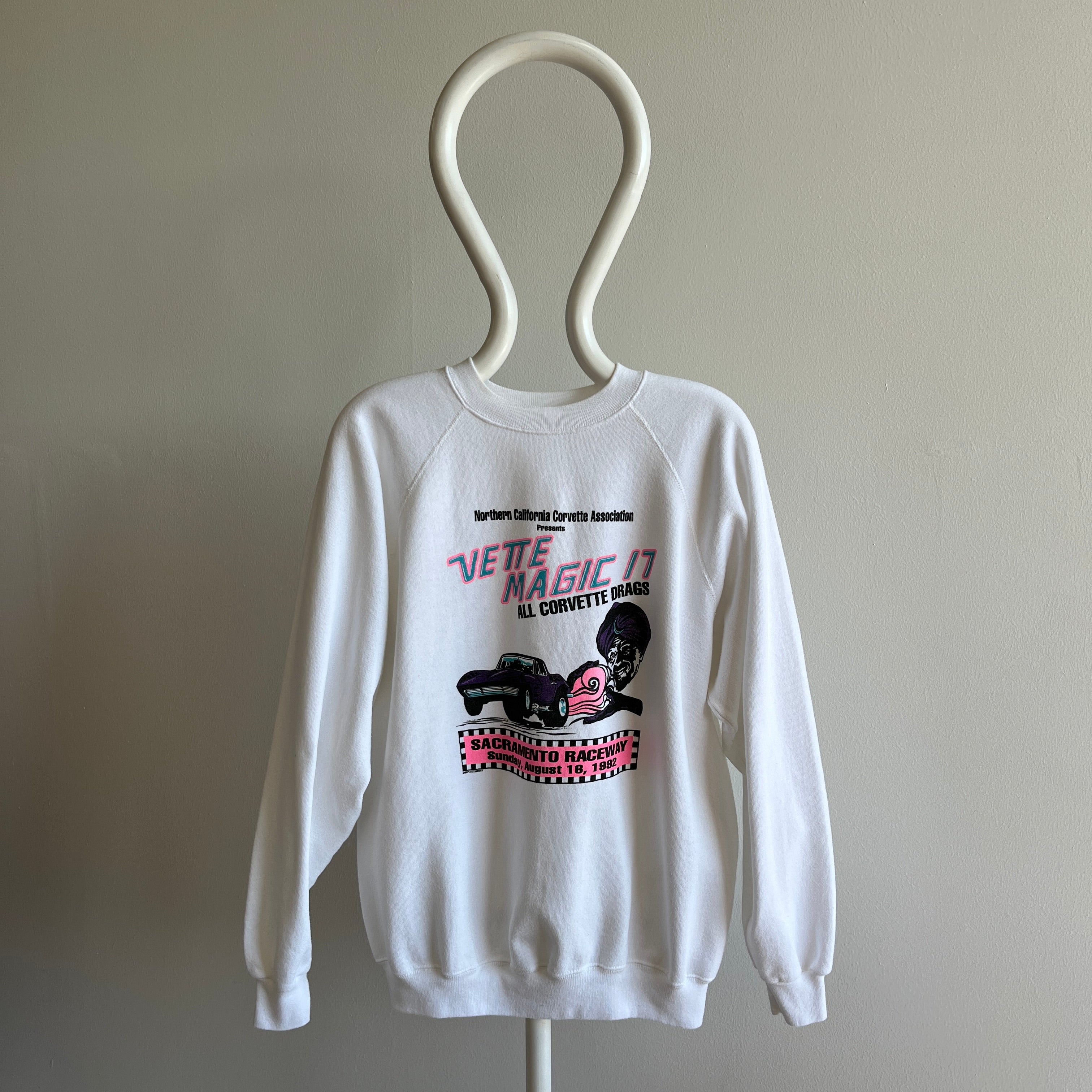 1992 Northern California Vette Magic 17 Sacramento Raceway Sweatshirt