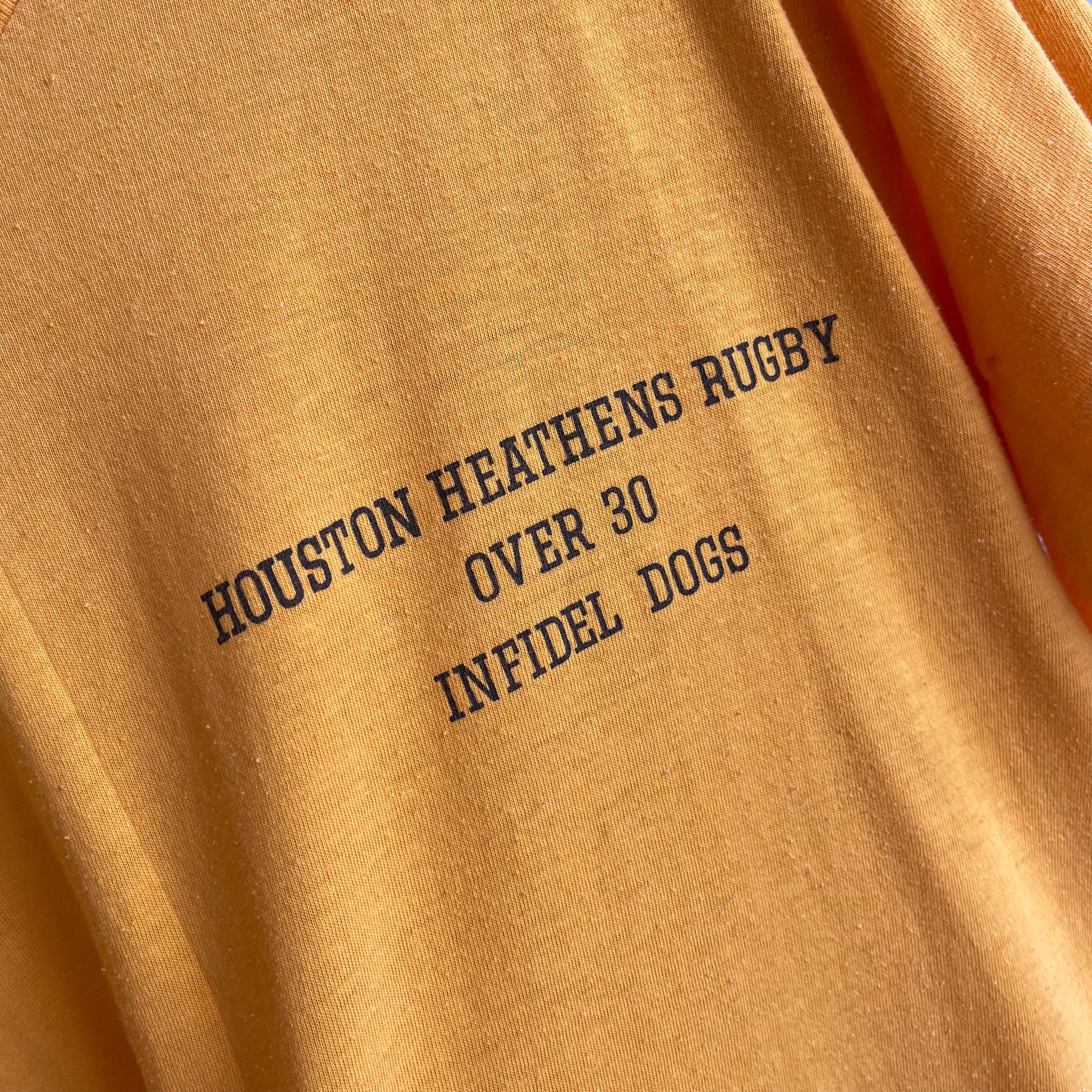 1970s Houston Heathens Rugby Over 30 - Infidel Dogs - OMG The Backside