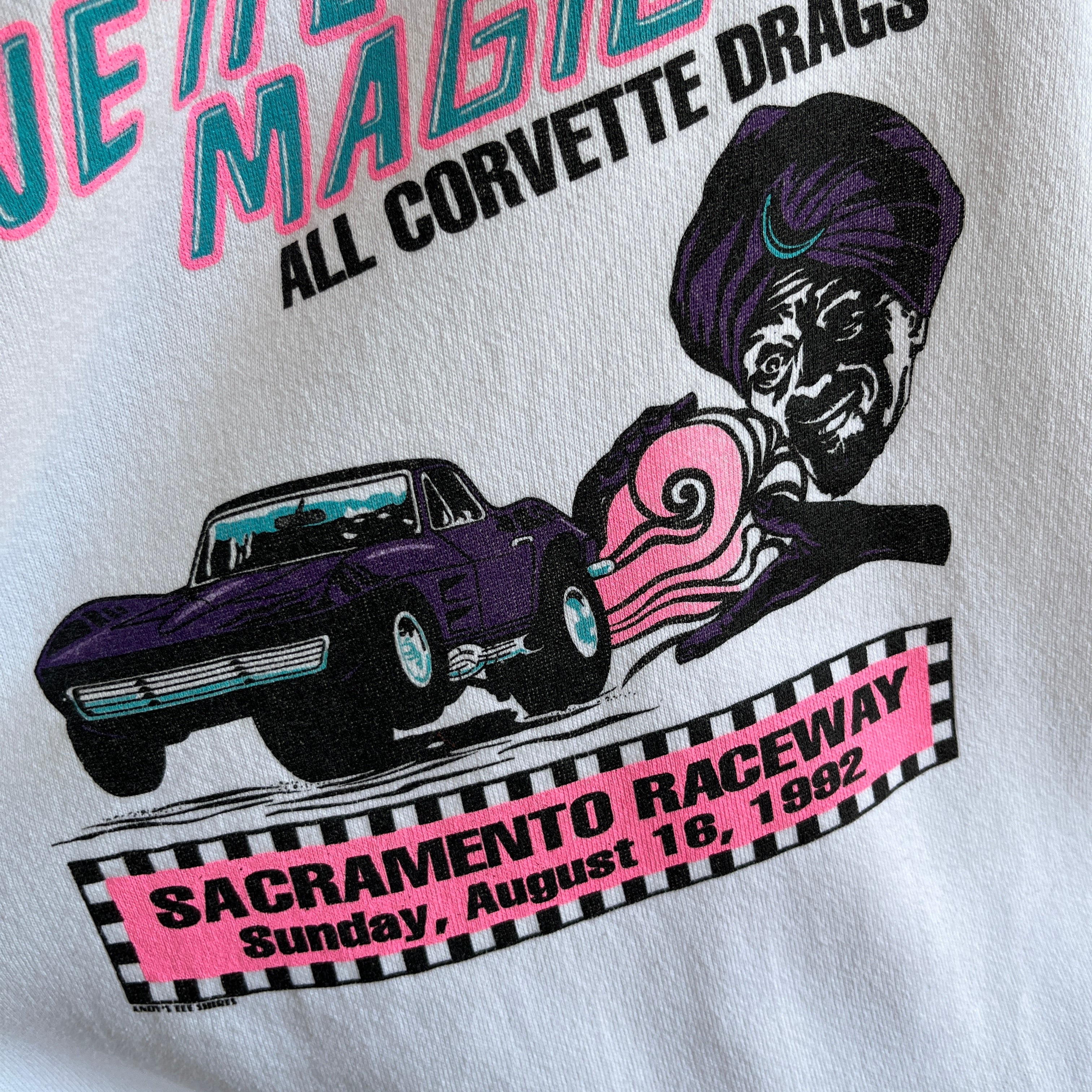 1992 Northern California Vette Magic 17 Sacramento Raceway Sweatshirt