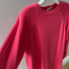 1980s Longer Pink Raglan Sweatshirt/Mini Dress?