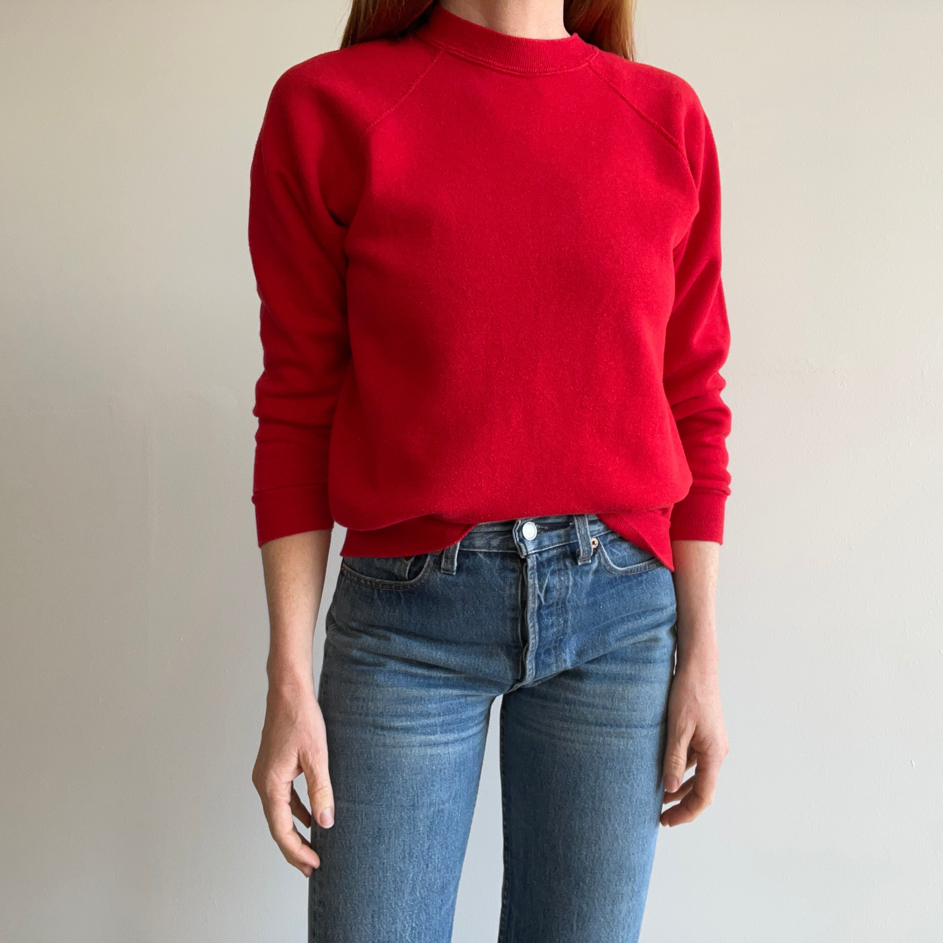 1980 Stoplight Red Raglan - Swoon