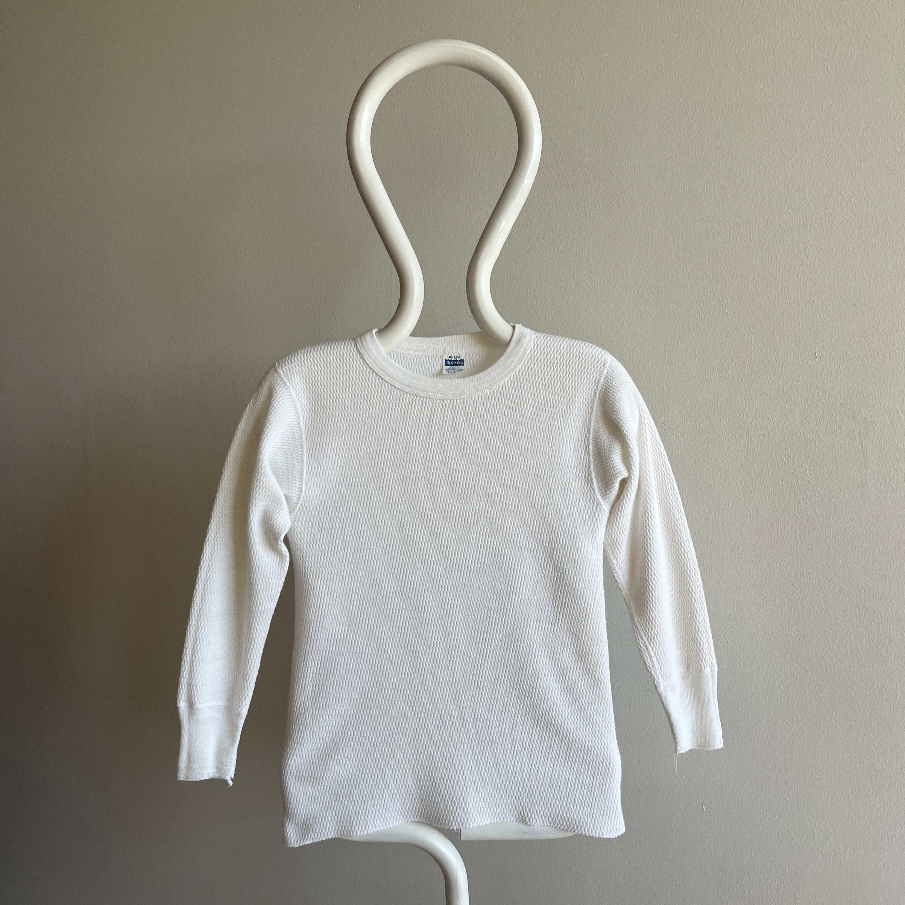 1970/80s Blank White Thermal - Smaller Size