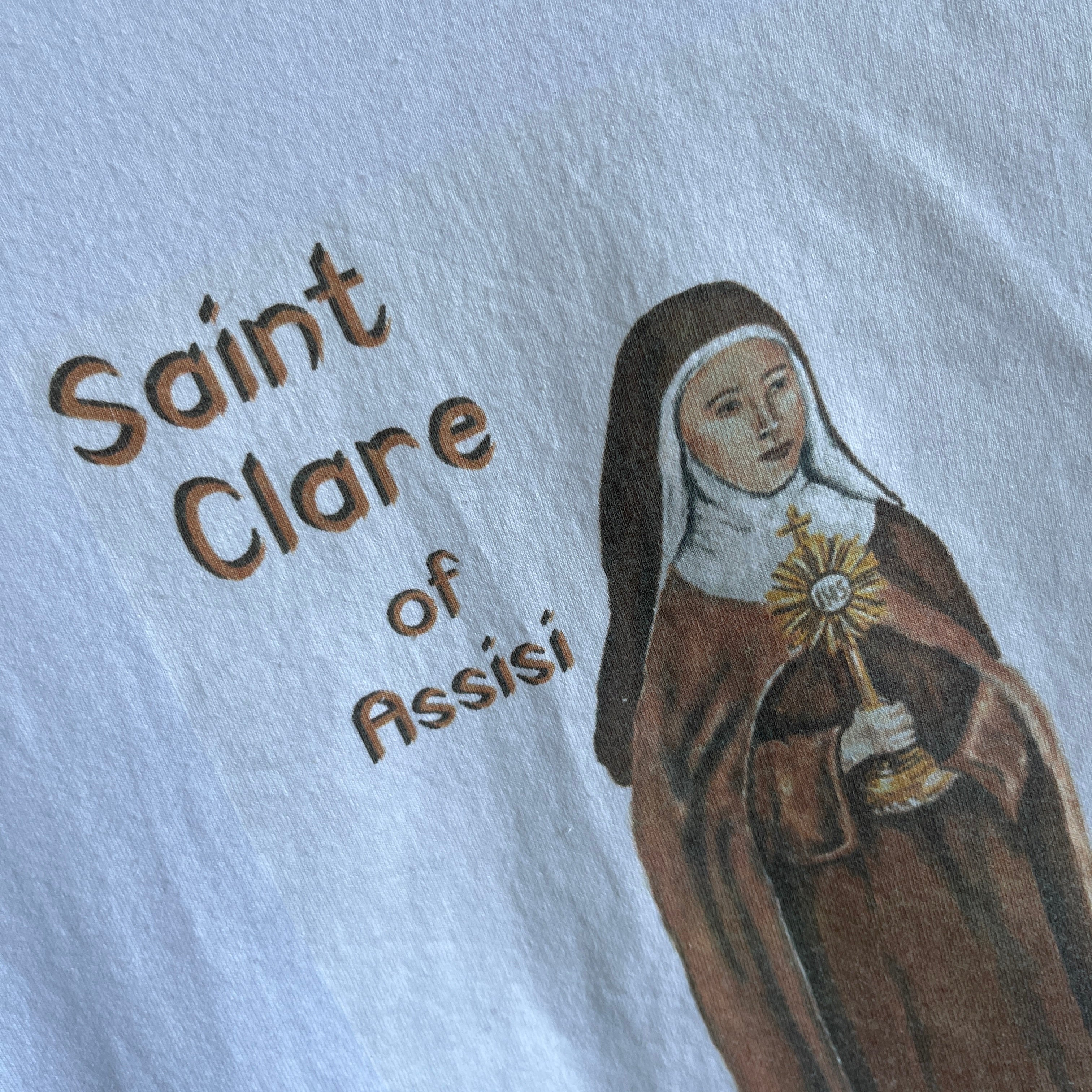 1998 Saint Clare of Assisi Pray For Us T-Shirt