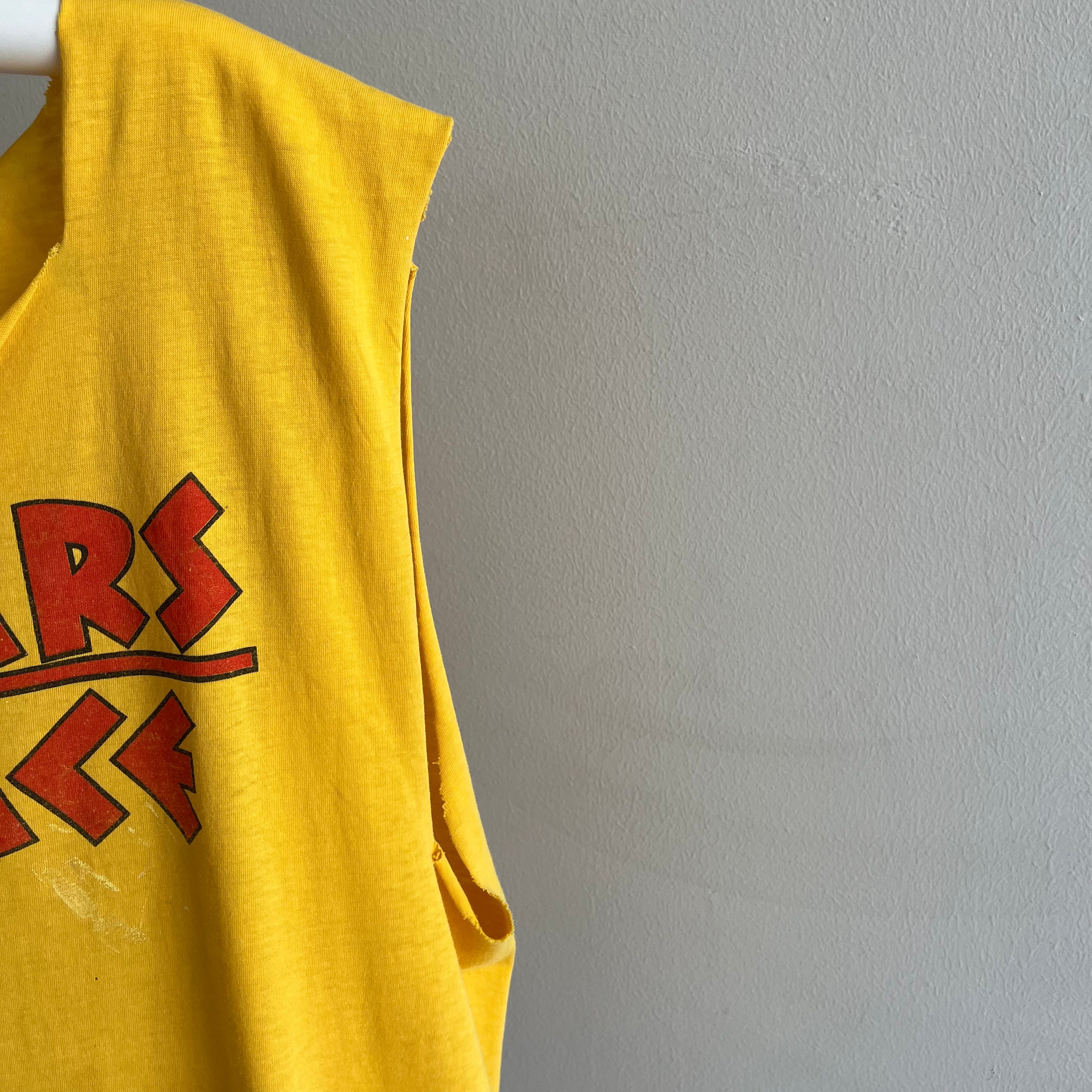 1980s Caesar's Palace Front and Back Cut Up Destroyed DIY Tank Top