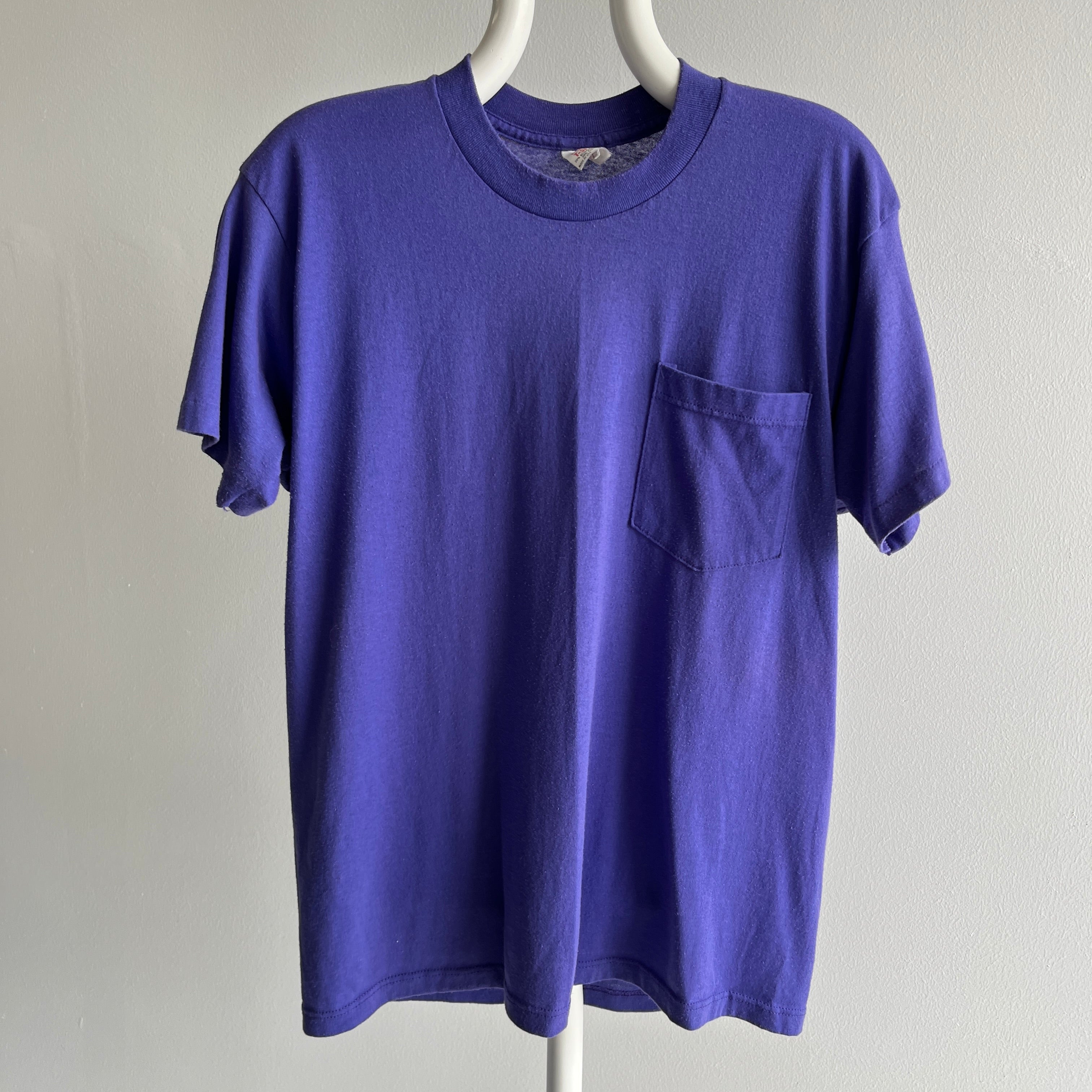 1980s Purple Pocket T-Shirt