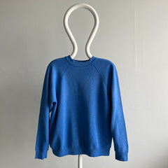 1980s Blank Lighter Blue Raglan by Sweats Appeal