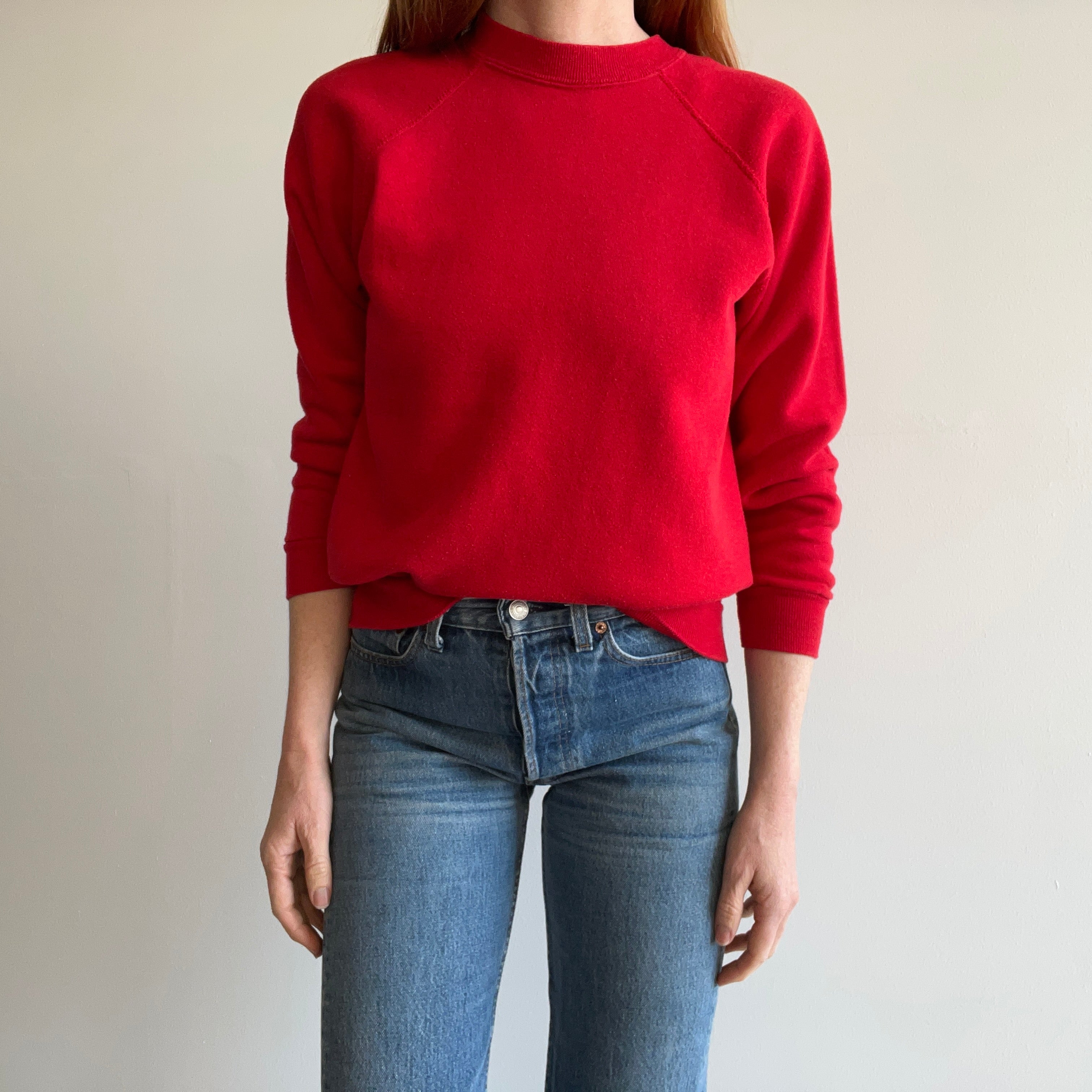 1980 Stoplight Red Raglan - Swoon