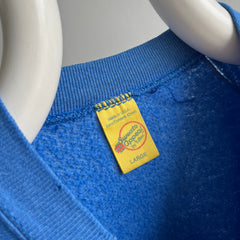 1980s Blank Lighter Blue Raglan by Sweats Appeal