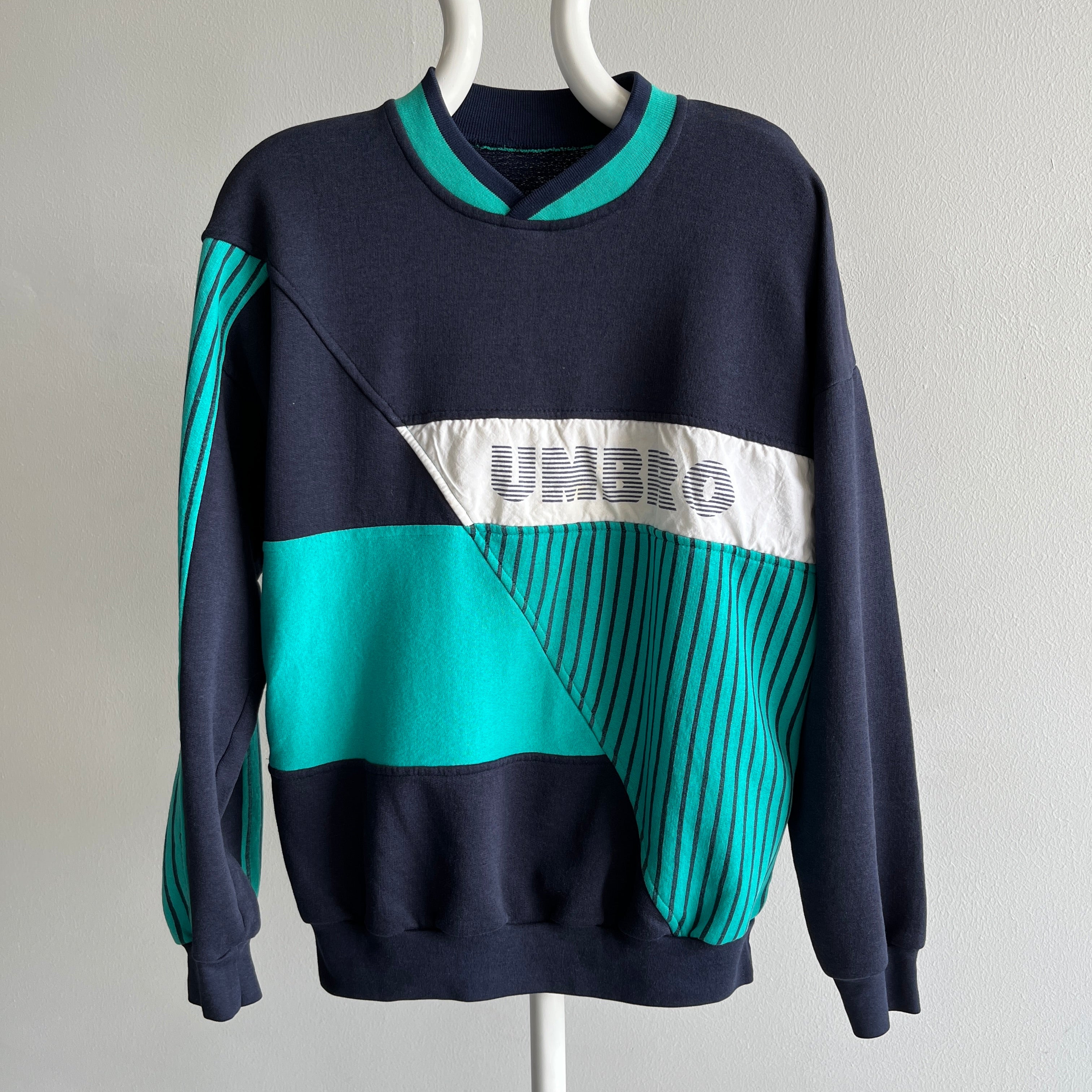 1980s Umbro Sports Color Block Sweatshirt