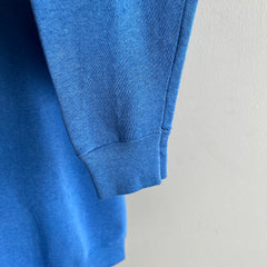 1980s Blank Lighter Blue Raglan by Sweats Appeal