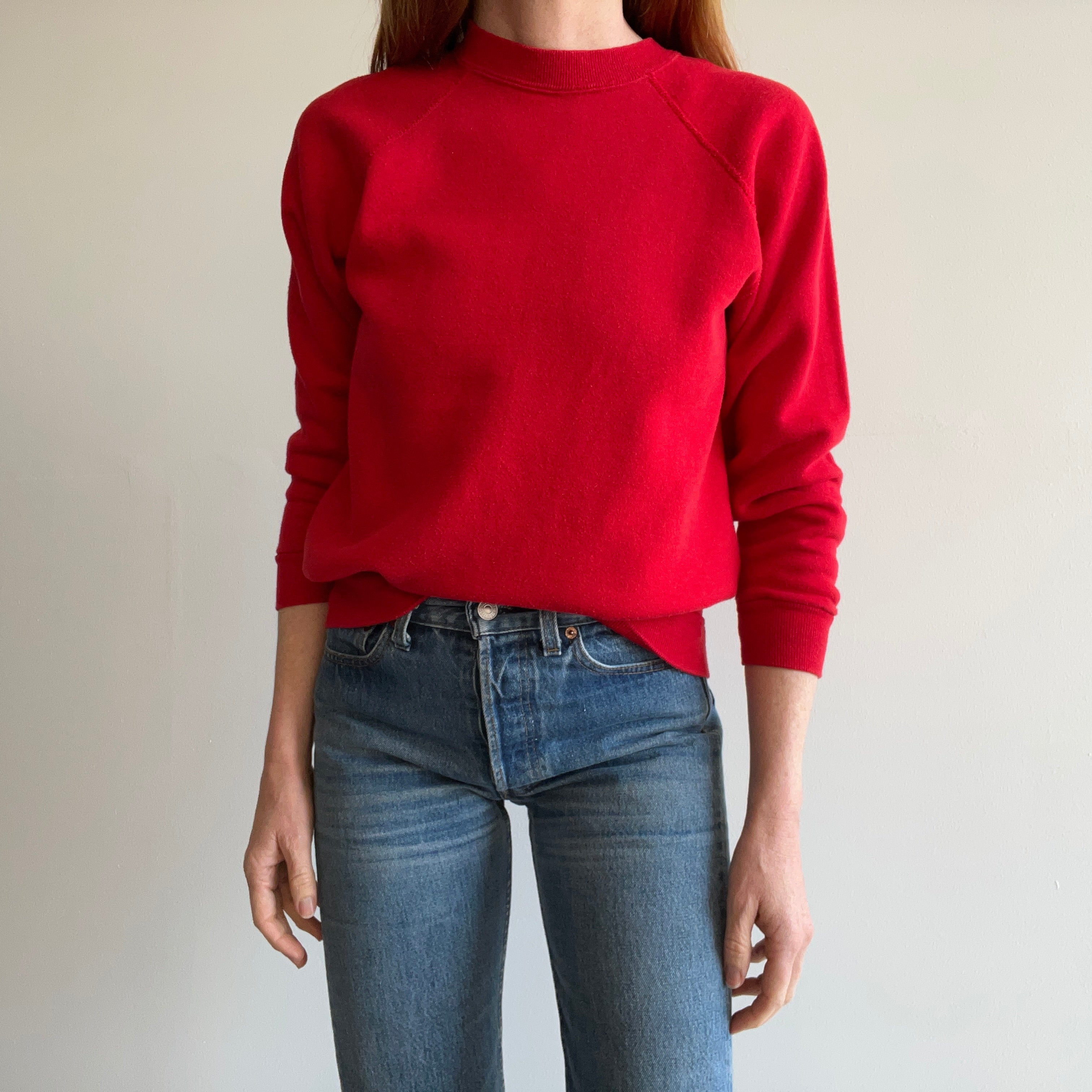 1980 Stoplight Red Raglan - Swoon