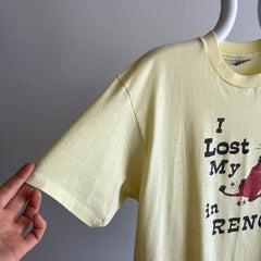 1970s I Loss My Ass in Reno T-Shirt