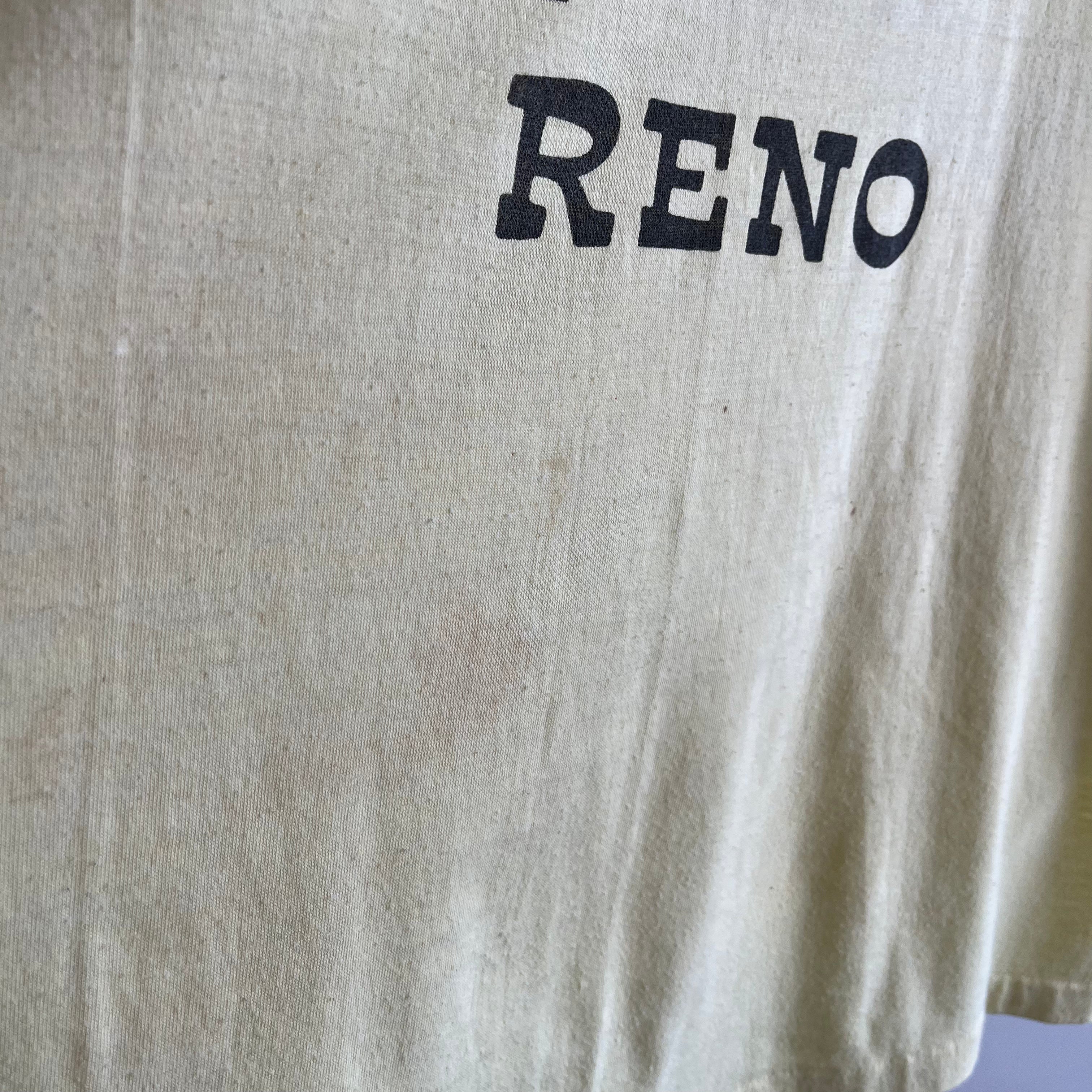 1970s I Loss My Ass in Reno T-Shirt