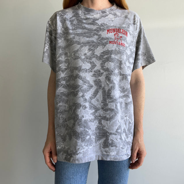 1980s Mundelenin Mustangs Acid Wash T-Shirt