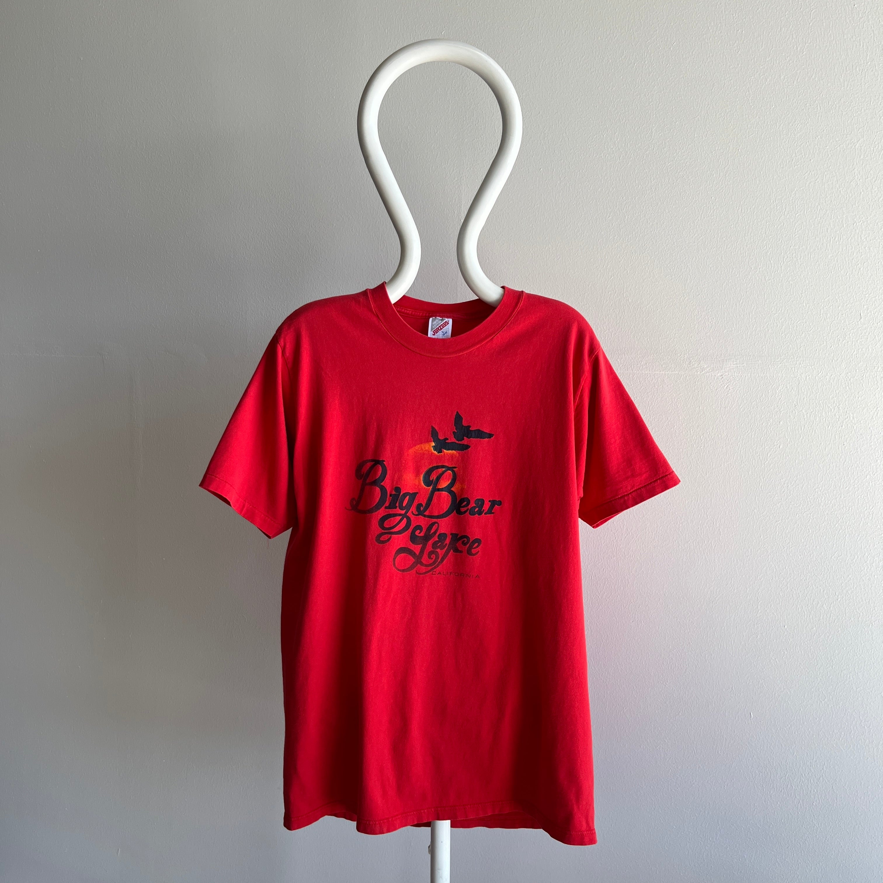 1980s Big Bear Lake DIY Stamp Tourist T-Shirt - So Cool