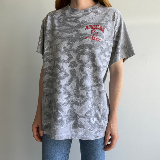 1980s Mundelenin Mustangs Acid Wash T-Shirt