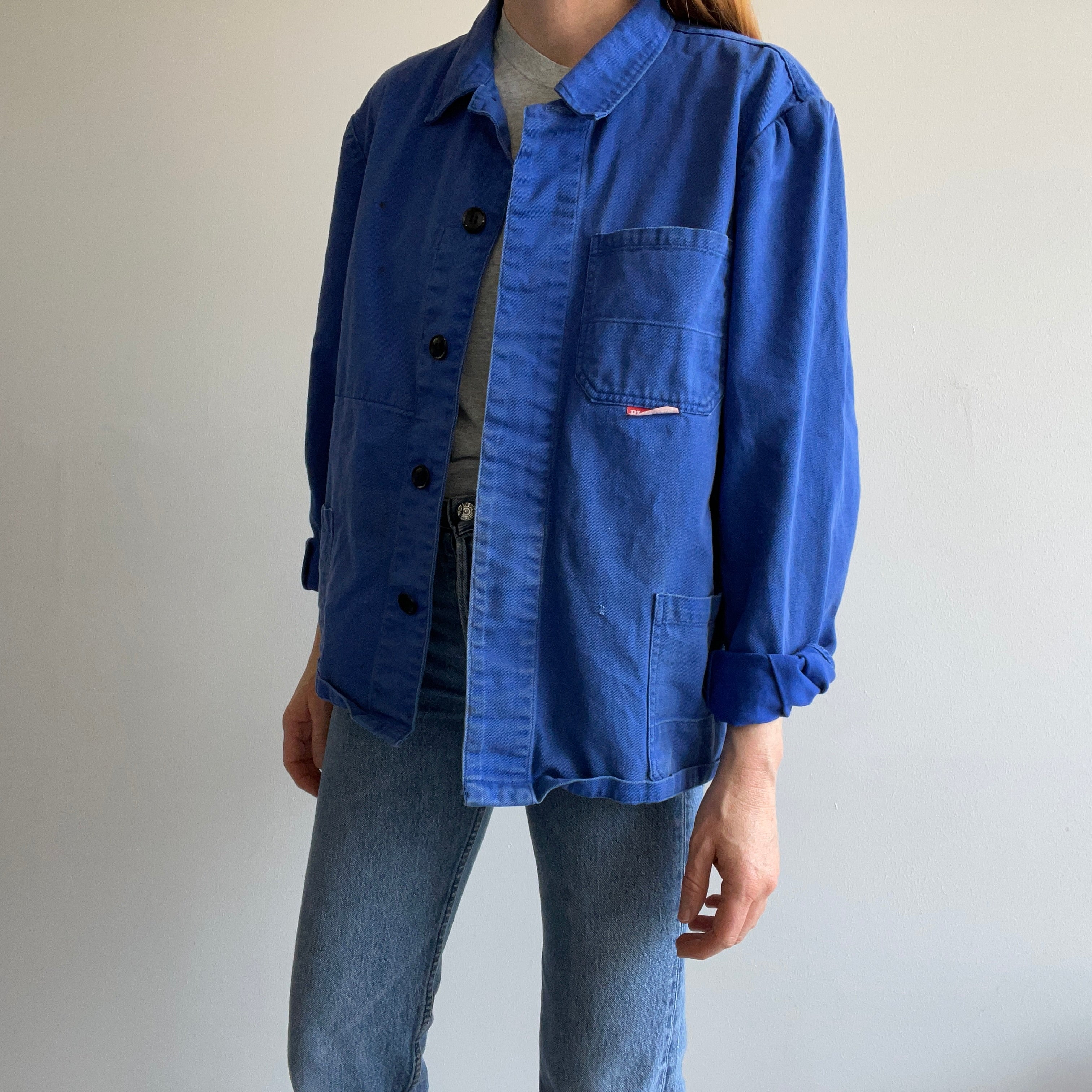 1990s Cotton European Workwear Chore Coat - 52