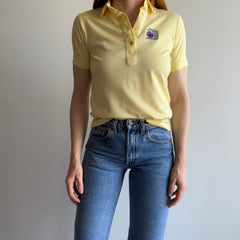 1970/80s Adorable Buttery Yellow Nabisco Polo Shirt