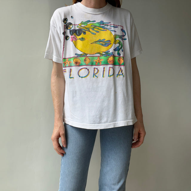 1990 Fun Florida Fish Tourist T-Shirt