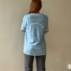 1970s Quinquagenarian Baby Blue Football Style T Shirt