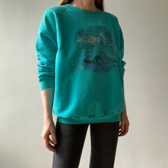 1980s Northern Reflections Heavyweight Mostly Cotton Sweatshirt with a Loon on It