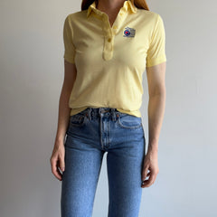 1970/80s Adorable Buttery Yellow Nabisco Polo Shirt