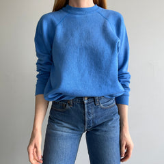 1980s Blank Lighter Blue Raglan by Sweats Appeal