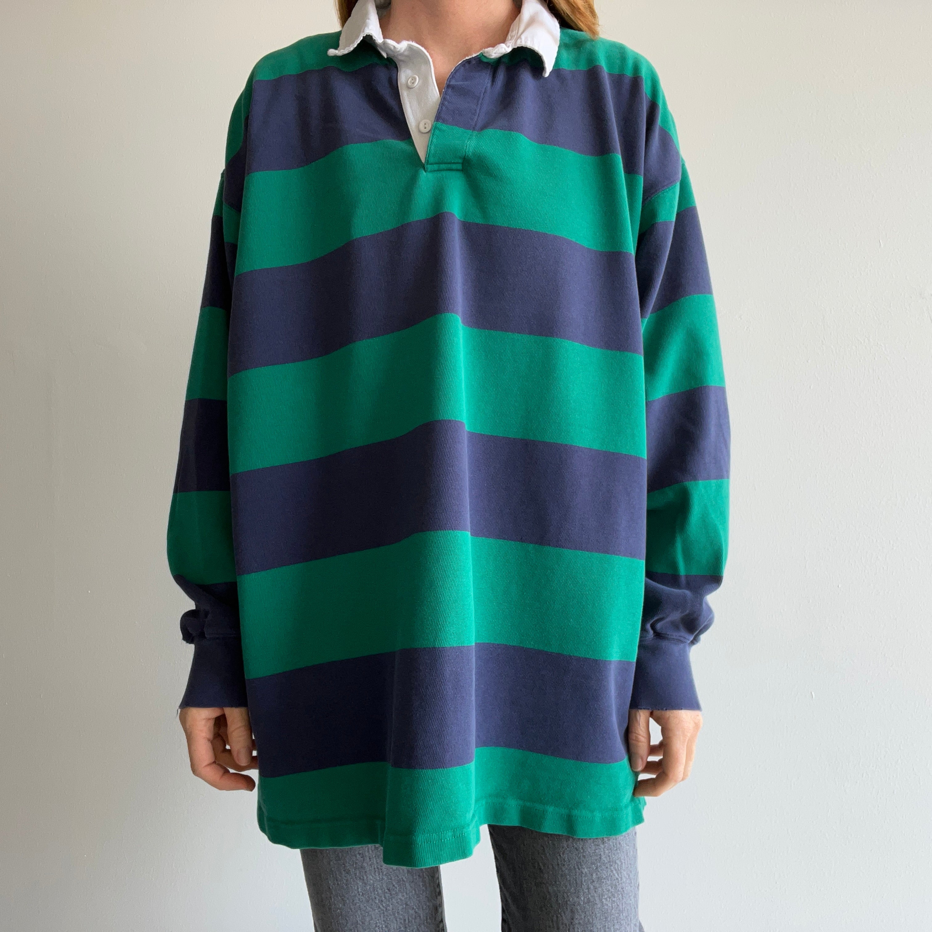 1990/2000s Soft Striped Rugby Shirt