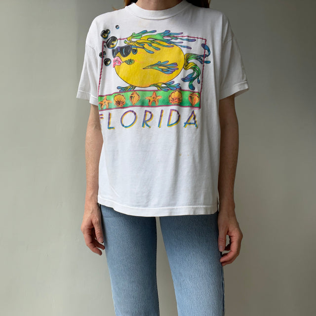 1990 Fun Florida Fish Tourist T-Shirt