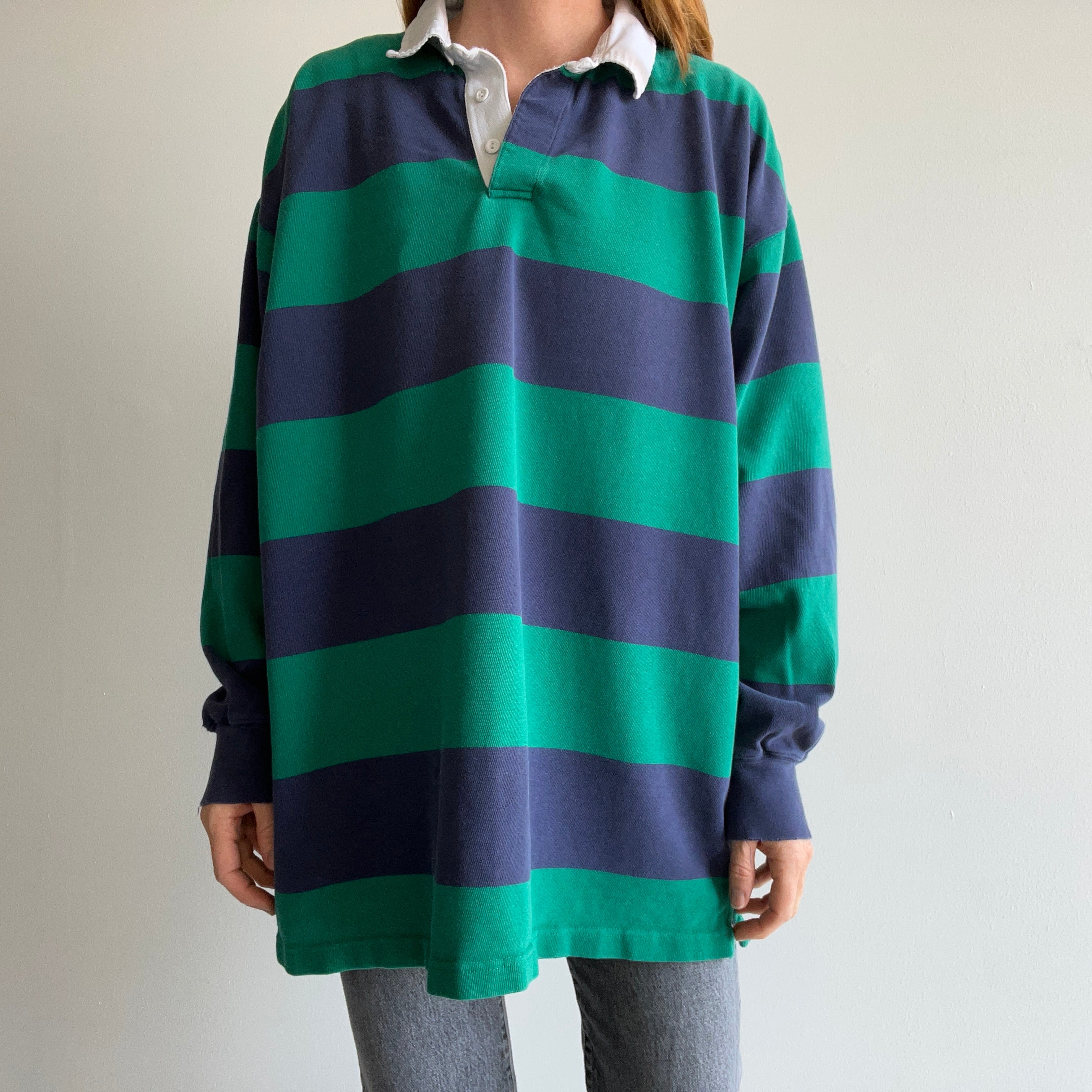 1990/2000s Soft Striped Rugby Shirt