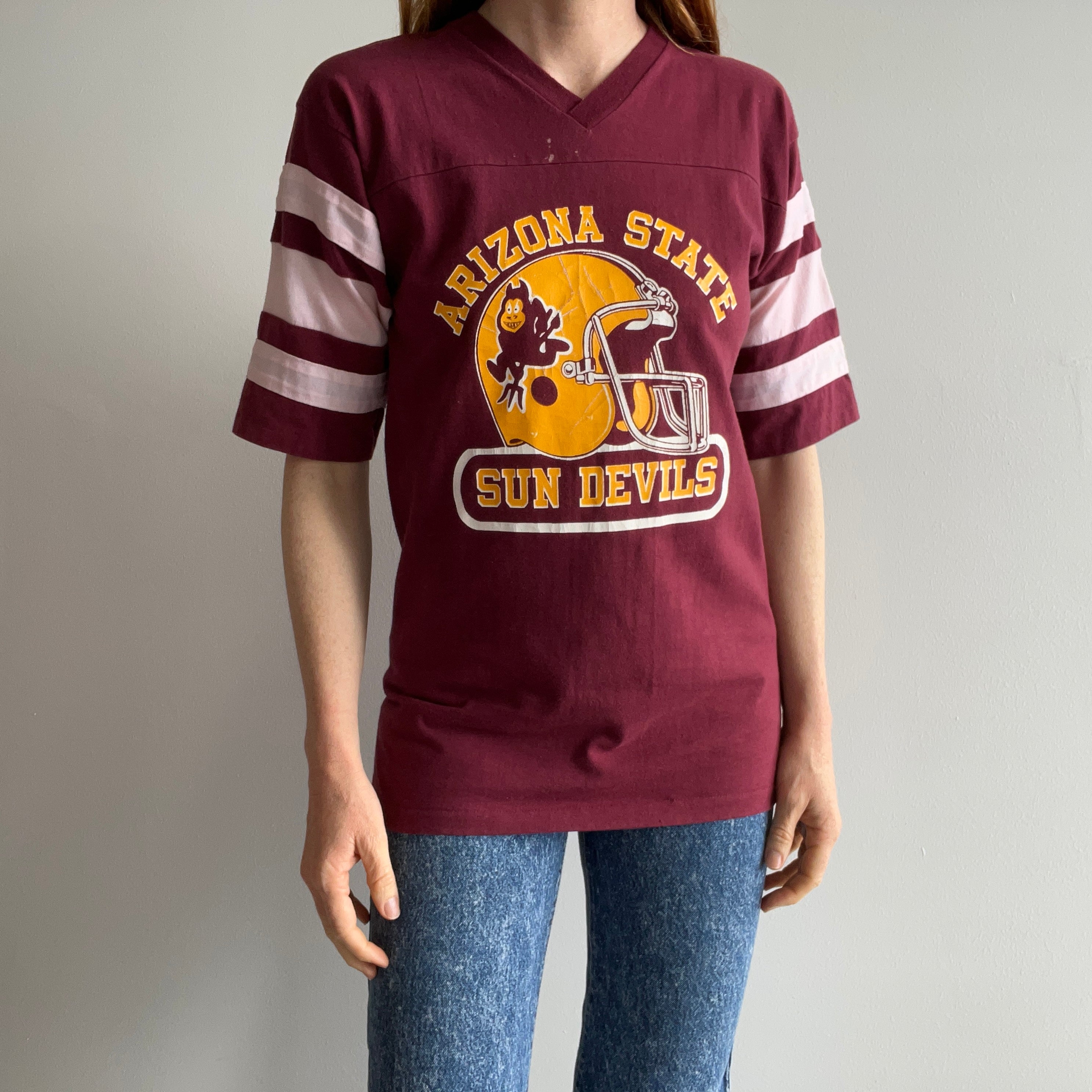 1970s Arizona State Sun Devils Football Shirt by Logo 7