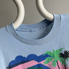1980s Pool Scape Graphic T-Shirt - Very Cool