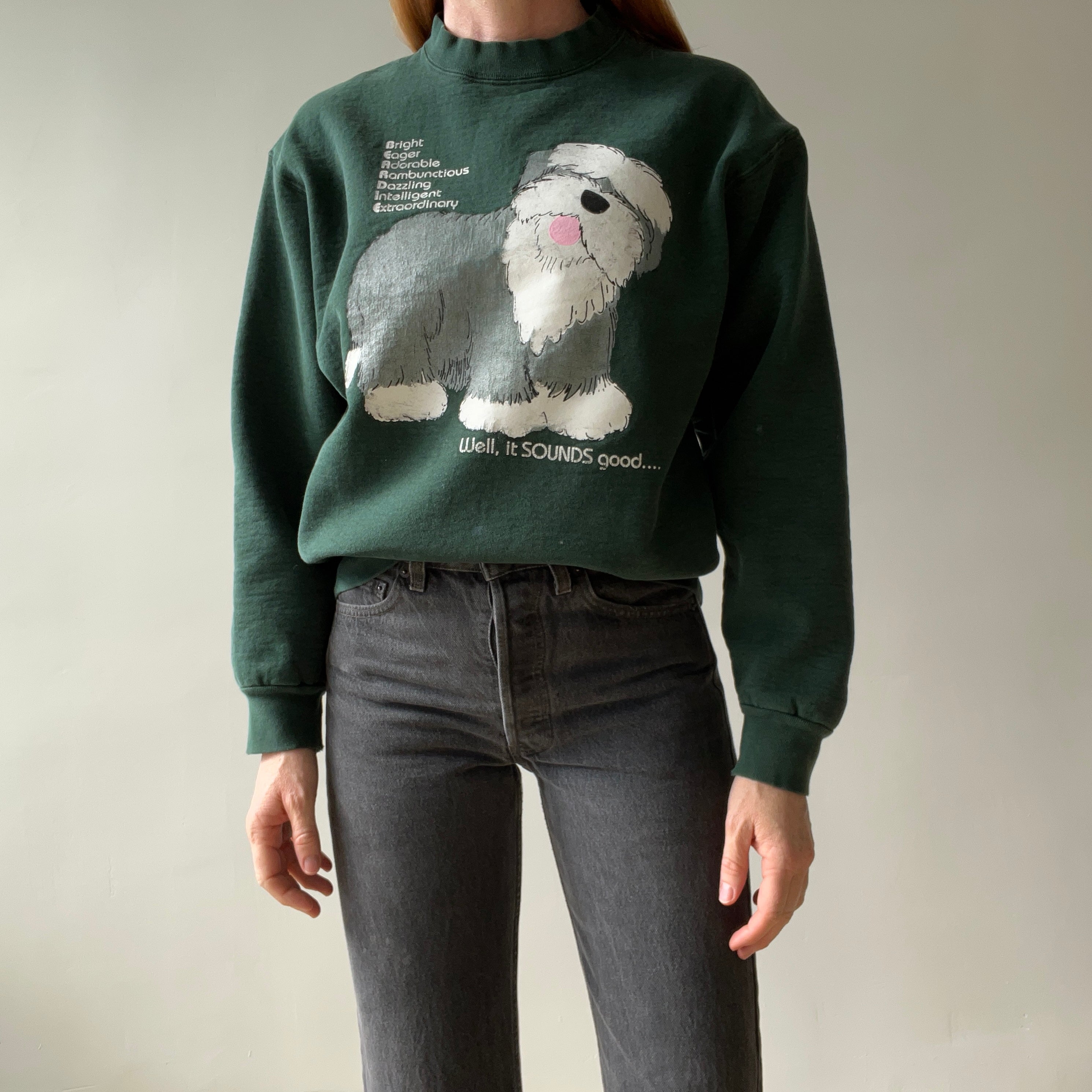 1980s BEARDLE Heavyweight Sweatshirt (Staining, Including Gum) !!!!!!